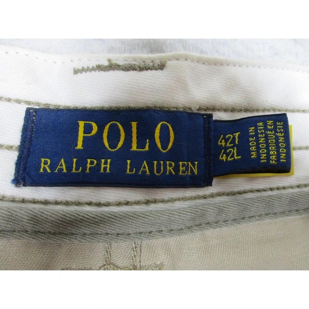 Polo Ralph Lauren Shorts‎ Mens 42 Khaki Classic Polo Chino Cargo Casual Cotton